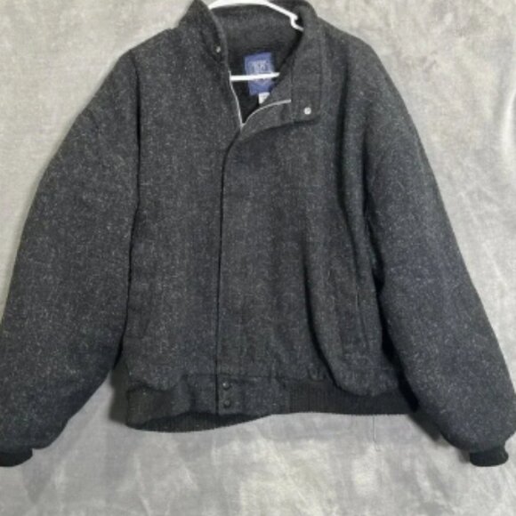 Vtg Polo Club Manhattan Bomber Jacket Full Zip Insulated Made In USA Size 2X 90s - Picture 1 of 5